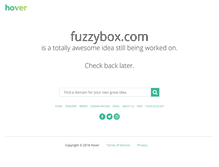 Tablet Screenshot of fuzzybox.com